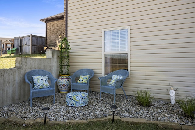 view of property exterior with brick siding