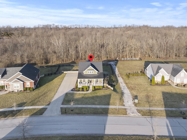 birds eye view of property