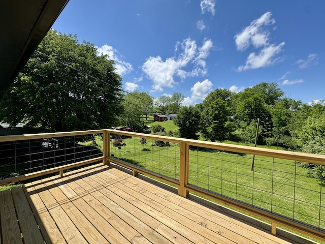 236 Walnut Ave, Somerset, KY 42503 - wooden deck with a lawn