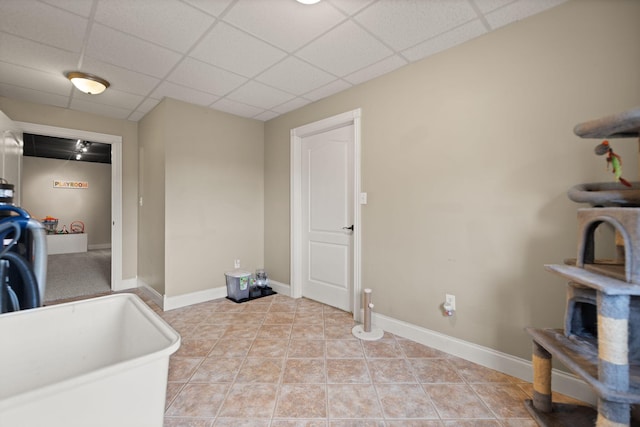 1841 Peter Cave Rd, Mckee, KY 40447 - washroom with baseboards and light tile patterned flooring