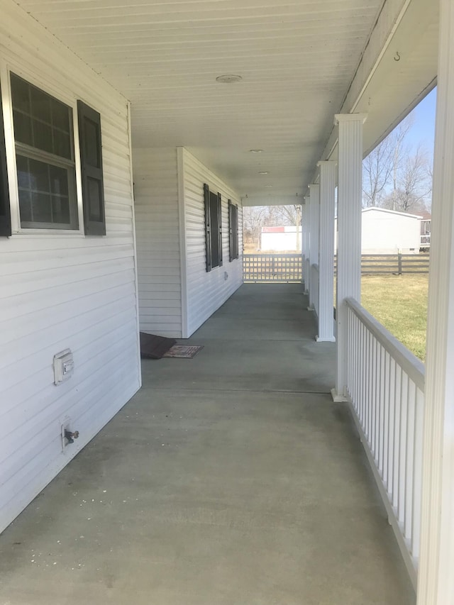 view of patio / terrace featuring a porch