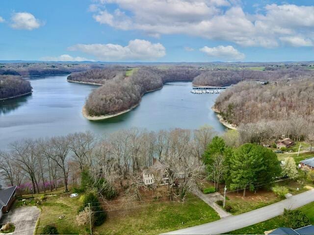 3101 Simpson Dr, Somerset, KY 42503 - birds eye view of property featuring a water view