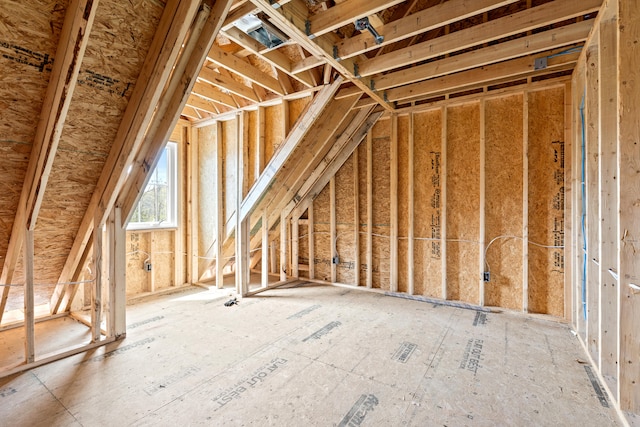 view of attic