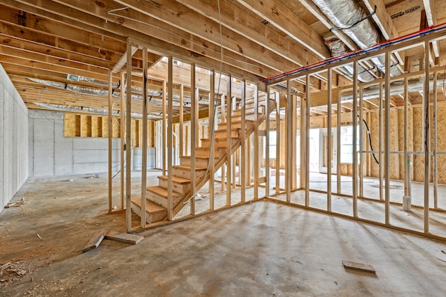 view of basement