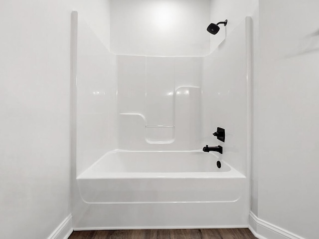bathroom featuring wood finished floors