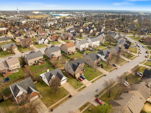 birds eye view of property featuring a residential view