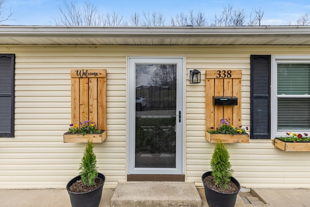 view of property entrance