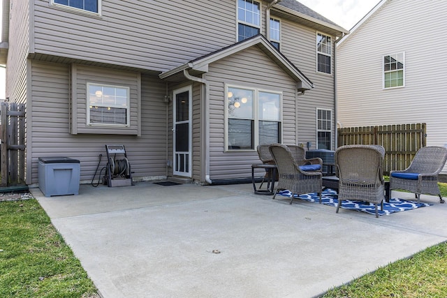 view of patio / terrace with fence