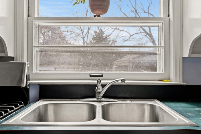 interior details with a sink