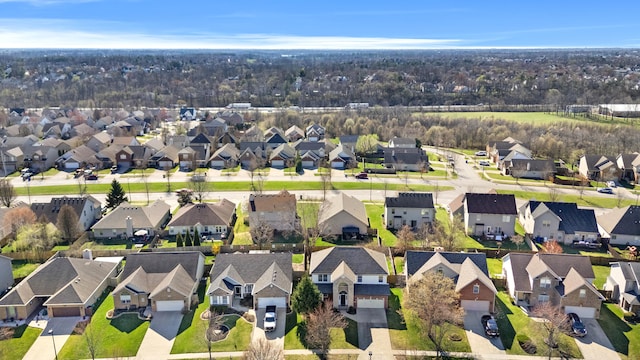 birds eye view of property featuring a residential view