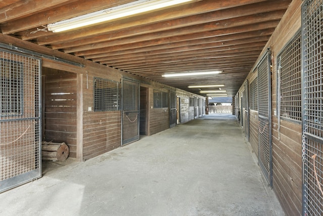 view of horse barn