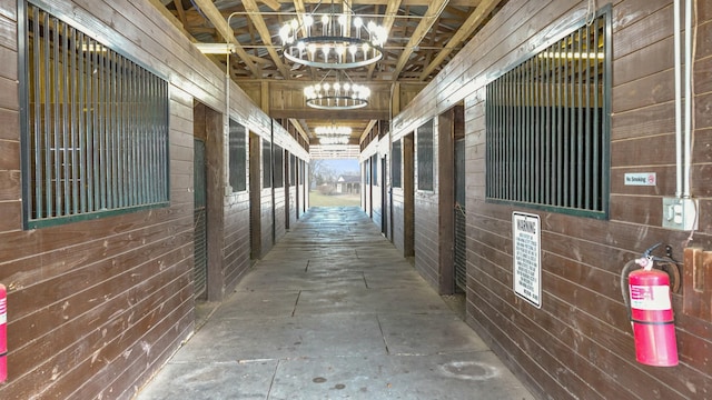 view of horse barn