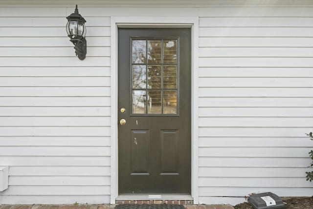 view of entrance to property