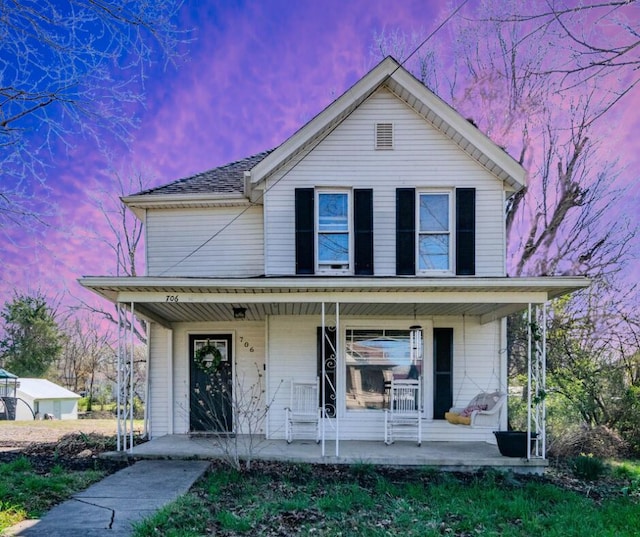 706 Lancaster St, Stanford, KY 40484 - view of front of house with covered porch