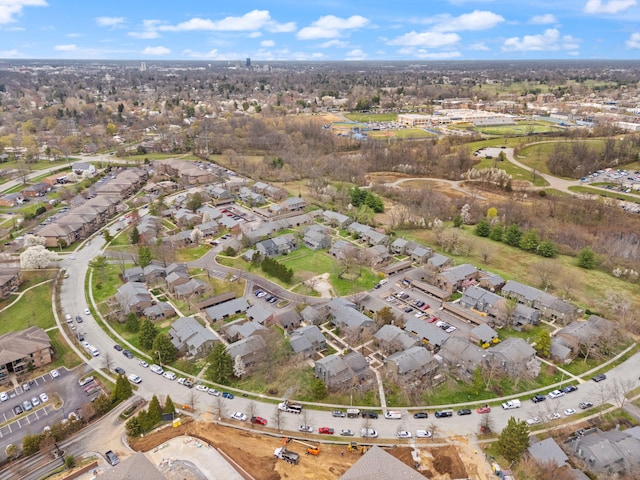 aerial view featuring a residential view