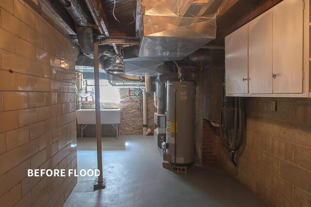 view of basement