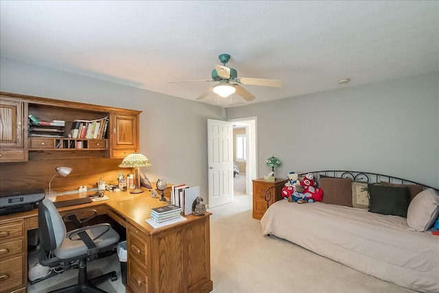 424 Amberley Dr, Lexington, KY 40515 - bedroom with light carpet and ceiling fan