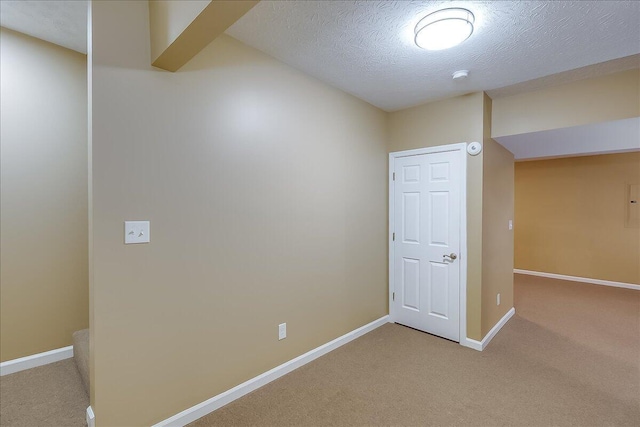 424 Amberley Dr, Lexington, KY 40515 - basement with baseboards, carpet flooring, and a textured ceiling
