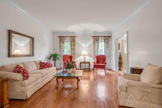 870 Mcmeekin Pl, Lexington, KY 40502 - living area with ornamental molding, wood-type flooring, and baseboards
