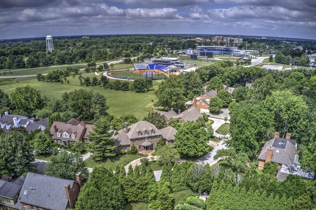 870 Mcmeekin Pl, Lexington, KY 40502 - aerial overview of property's location featuring nearby suburban area and a tree filled landscape