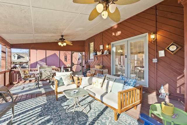380 Harrodswood Rd, Frankfort, KY 40601 - exterior space featuring outdoor lounge area, a wealth of natural light, and ceiling fan