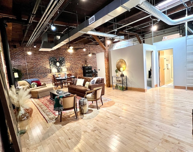 interior space featuring visible vents