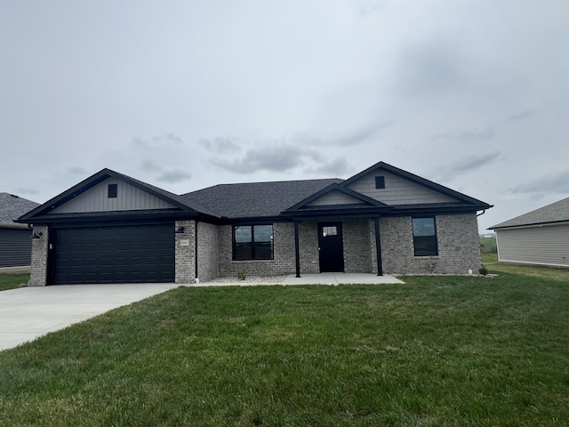 446 Wyldwood Way, Berea, KY 40403 - ranch-style home with concrete driveway, brick siding, and a garage