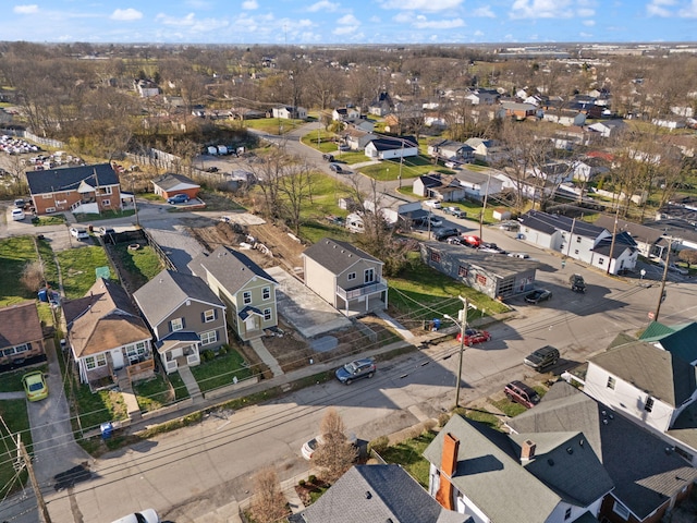 drone / aerial view featuring a residential view