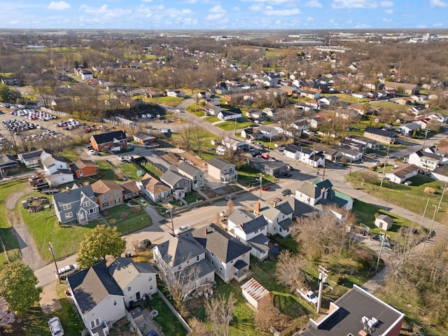 drone / aerial view with a residential view