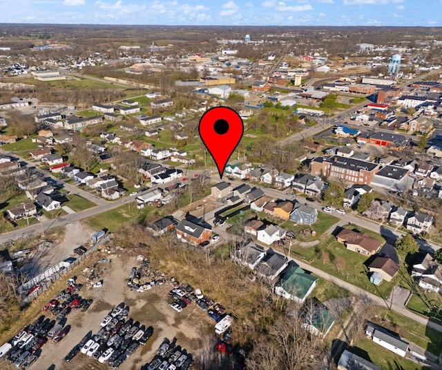 aerial view featuring a residential view