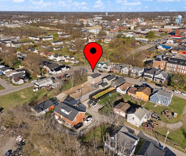 aerial view featuring a residential view