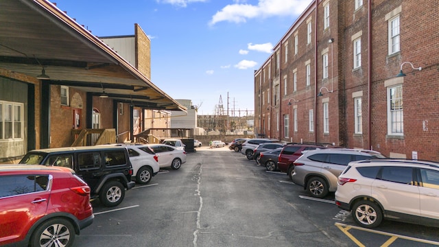 view of uncovered parking lot