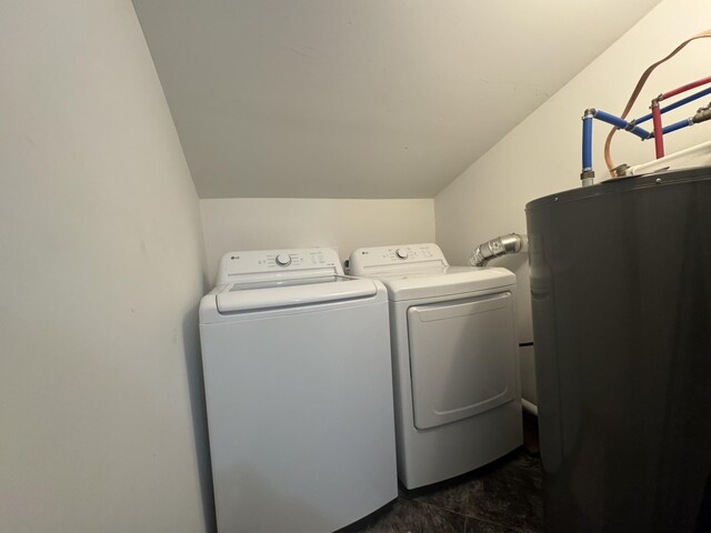 104 First St, Cynthiana, KY 41031 - washroom with water heater and washing machine and clothes dryer