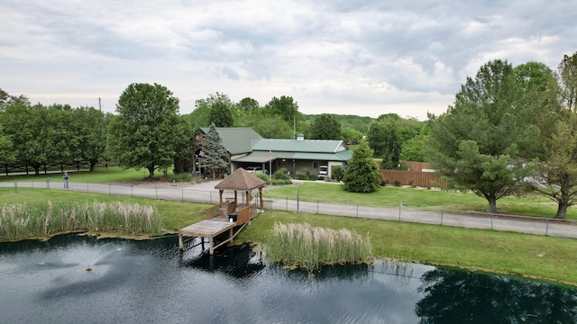 2619 County Farm Rd, London, KY 40741 - exterior space with fence and a gazebo