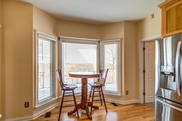 1794 Hunter Dr, Lancaster, KY 40444 - dining room with baseboards and light wood-style flooring