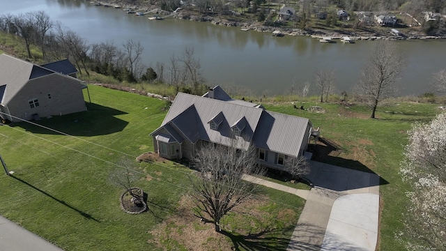 1794 Hunter Dr, Lancaster, KY 40444 - aerial view of property and surrounding area with a nearby body of water