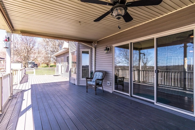 1794 Hunter Dr, Lancaster, KY 40444 - deck featuring ceiling fan