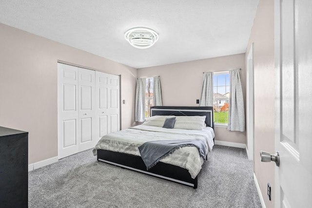 101 Bell Lawn Dr, Nicholasville, KY 40356 - bedroom with baseboards, a closet, and carpet flooring