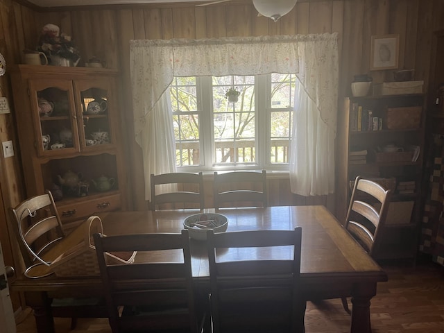view of dining room