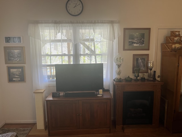 907 Augusta Dr, Cumberland, KY 40823 - living room featuring wood finished floors and baseboards