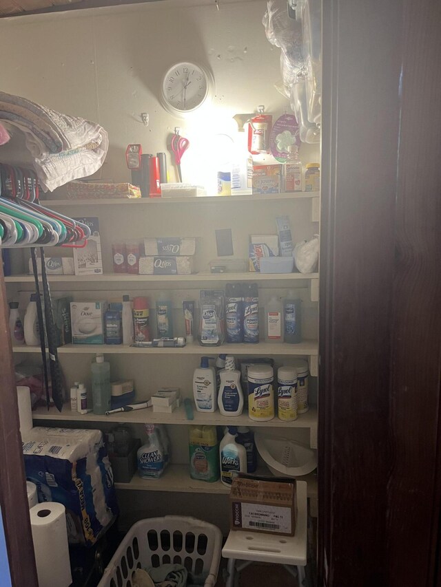view of storage area