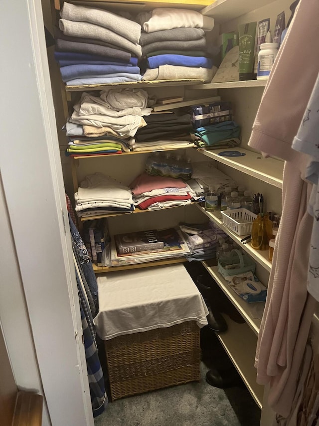 view of storage room