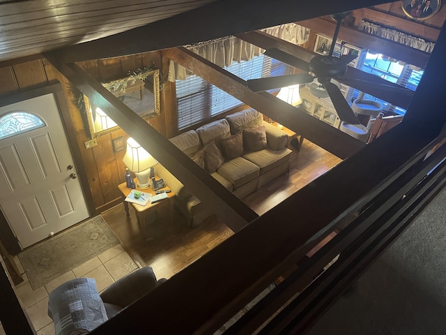 907 Augusta Dr, Cumberland, KY 40823 - staircase featuring plenty of natural light and tile patterned flooring