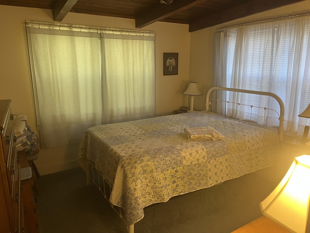 907 Augusta Dr, Cumberland, KY 40823 - bedroom with beam ceiling and wood ceiling
