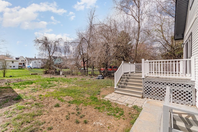 104 W 1st St, Silver Grove, KY 41085 - view of yard featuring a wooden deck