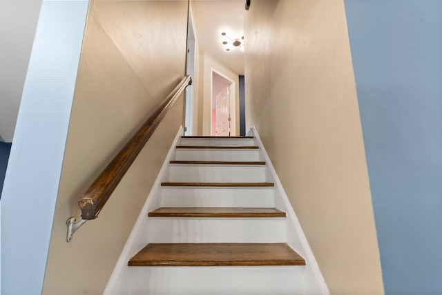 view of stairs