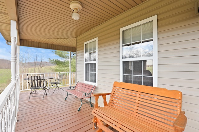 35 Fox Trail Rd, Manchester, KY 40962 - wooden deck featuring covered porch