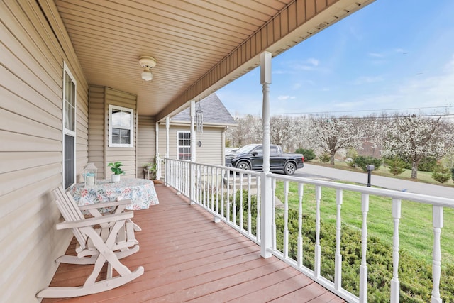 35 Fox Trail Rd, Manchester, KY 40962 - wooden terrace with a lawn and a porch