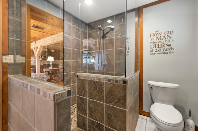 1295 Burger Knob Rd, Junction City, KY 40440 - bathroom with toilet and a walk in shower