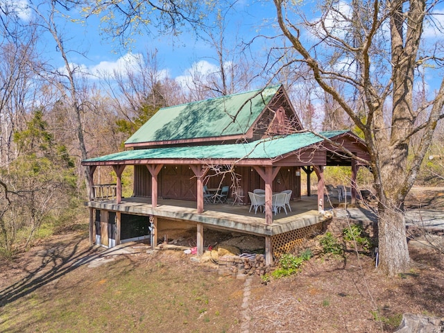 1295 Burger Knob Rd, Junction City, KY 40440 - back of property with metal roof